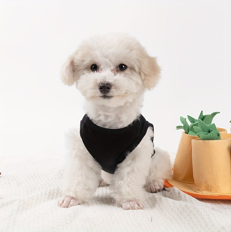 개용 민소매 조끼 - 봄 여름 가을용 통기성 좋은 부드러운 애완동물 옷, 조절 가능한 스트랩이 있는 사계절 편안한 풀오버, 소형 중형 대형견용 경량 방진 디자인, 반려묘용 봄철 착용 | 재미있는 개 조끼 | 부드러운 원단 조끼No.3106
