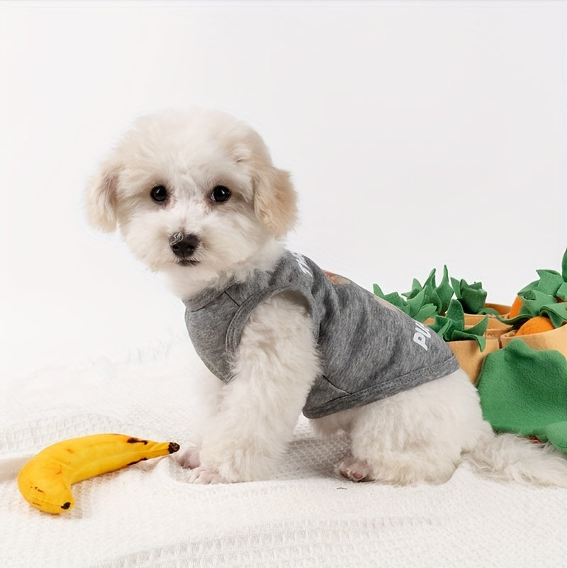 개용 민소매 조끼 - 봄 여름 가을용 통기성 좋은 부드러운 애완동물 옷, 조절 가능한 스트랩이 있는 사계절 편안한 풀오버, 소형 중형 대형견용 경량 방진 디자인, 반려묘용 봄철 착용 | 재미있는 개 조끼 | 부드러운 원단 조끼No.3106