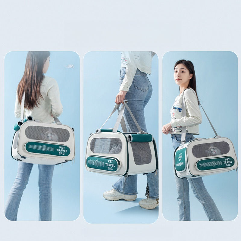 애완 동물 배낭, 야외 고양이 가방, 휴대용, 통기성, 대용량 우주 캡슐 개 가방, 자동차 용품, 휴대용 어깨 가방No.2331