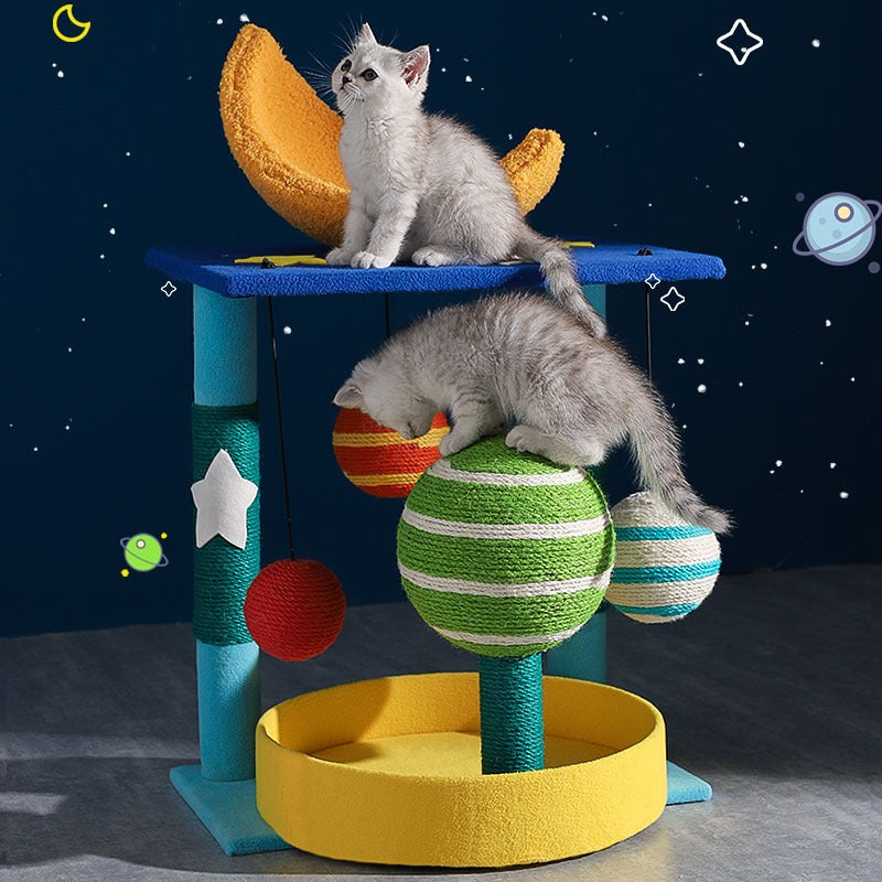 고양이 등반 프레임 고양이 선반 고양이 침대 작은 고양이 나무 통합 사이잘 고양이 스크래칭 보드 고양이 스크래칭 포스트 새끼 고양이 장난감 고양이 용품No.1833