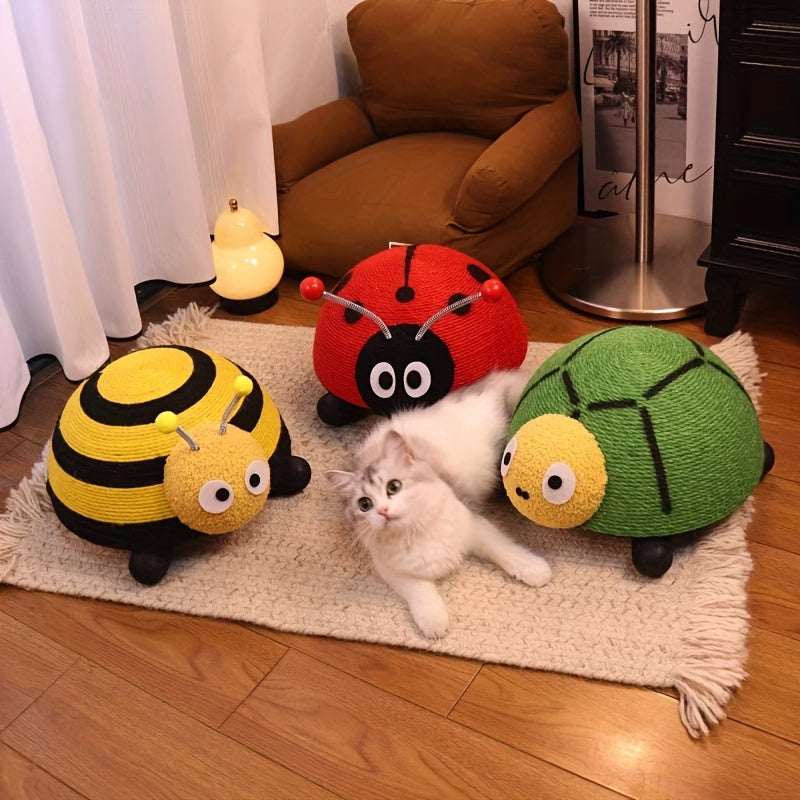 고양이 스크래치 보드 거북이 고양이 장난감 검 잔디 내마모성 비털 없음 무당벌레 벌 안티 스크래치 소파 작은 고양이 스크래처No.3186