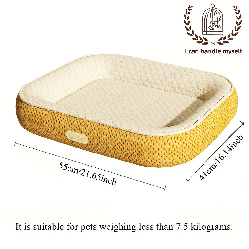 냉각 섬유가 있는 개 침대 - 25kg 미만의 개에게 적합한 경량, 쉬운 청소, 내구성, 부드럽고 편안한, 애완 동물 침대 | 현대적인 개 침대 | 내구성 있는 개 침대No.3313