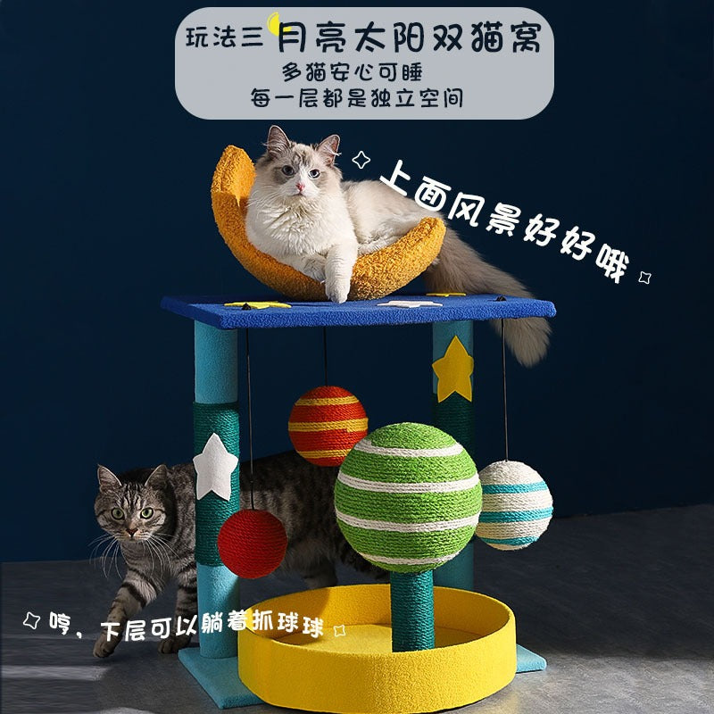 고양이 등반 프레임 고양이 선반 고양이 침대 작은 고양이 나무 통합 사이잘 고양이 스크래칭 보드 고양이 스크래칭 포스트 새끼 고양이 장난감 고양이 용품No.1833