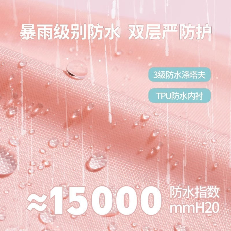 강아지 연체 우비 네 발 모두 가방 견인 방수 산책 개 옷유니콘공룡No.1425