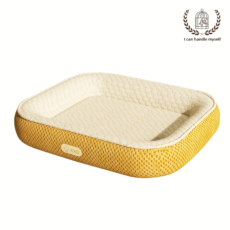 냉각 섬유가 있는 개 침대 - 25kg 미만의 개에게 적합한 경량, 쉬운 청소, 내구성, 부드럽고 편안한, 애완 동물 침대 | 현대적인 개 침대 | 내구성 있는 개 침대No.3313