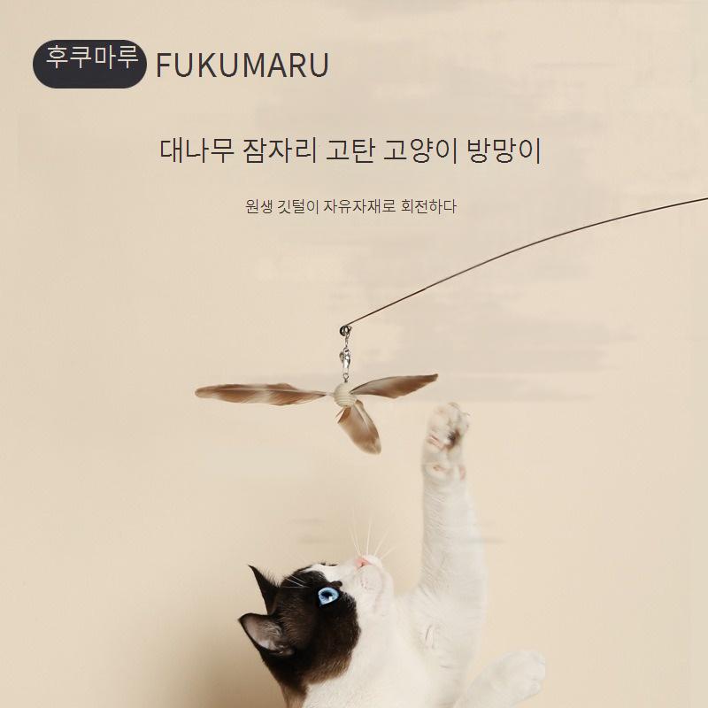 대나무 잠자리 고탄력 고양이 놀리기 스틱 도매 고양이 고양이 장난감 셀프 하이 아티팩트 애완동물 용품No.1840