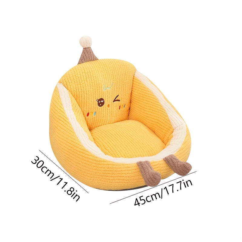 다채로운 도파민 프린트가 있는 코듀로이 고양이 매트 - 불안 완화, 세탁 가능 아세틱 소파 베개, 소형 애완 동물 및 방 장식용, 폴리에스터 섬유 충전, 애완 동물 가구No.3196