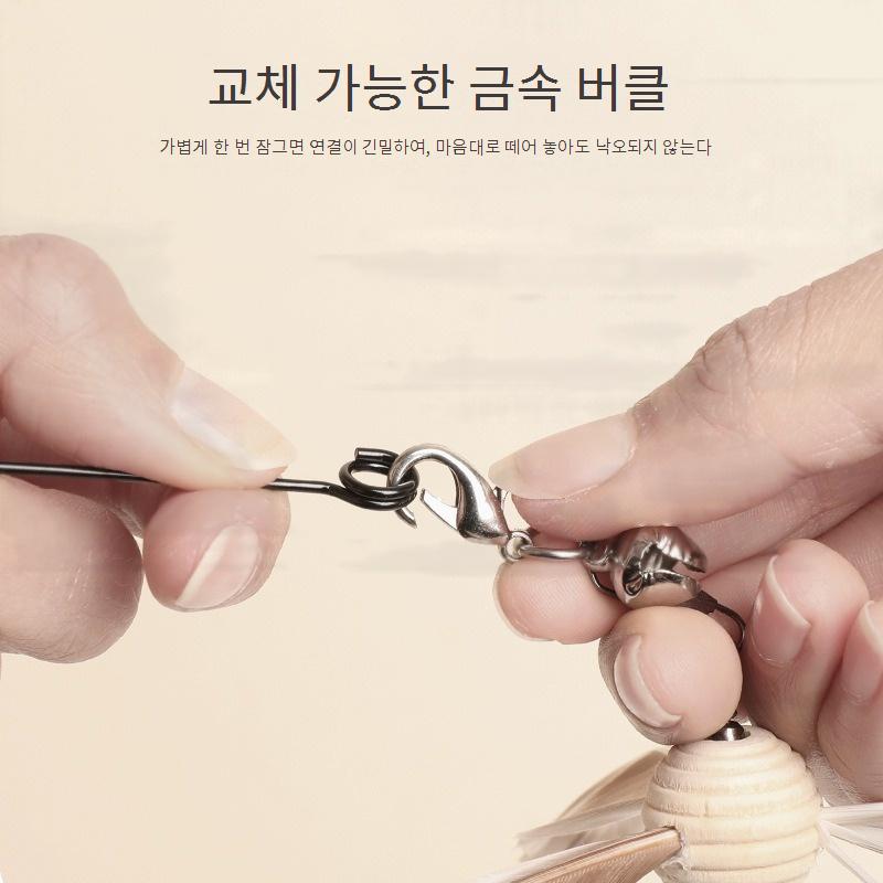 대나무 잠자리 고탄력 고양이 놀리기 스틱 도매 고양이 고양이 장난감 셀프 하이 아티팩트 애완동물 용품No.1840