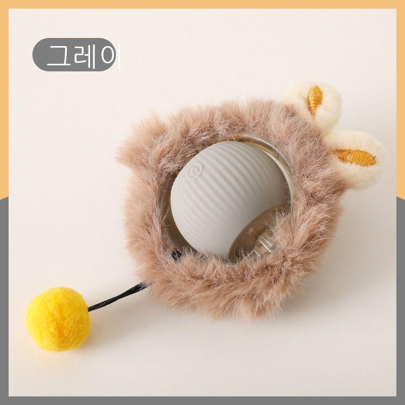 자동 고양이 공 놀리기 고양이 오락 자기 공 장난감 공 답답함 해소 신기 끈 점프 공 애완동물 용품No.1422