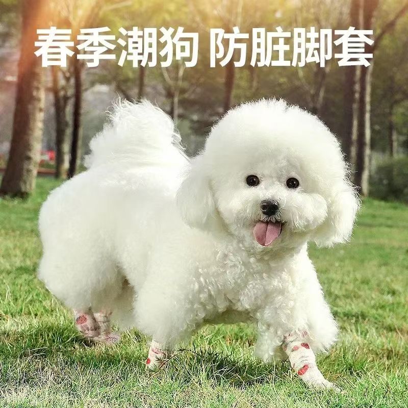 애완 동물 더러운 발 천 애완 동물 장비 개 야외 붕대 고양이 야외 레깅스 부드럽고 편안한 땀 방지 및 화상 방지No.1803