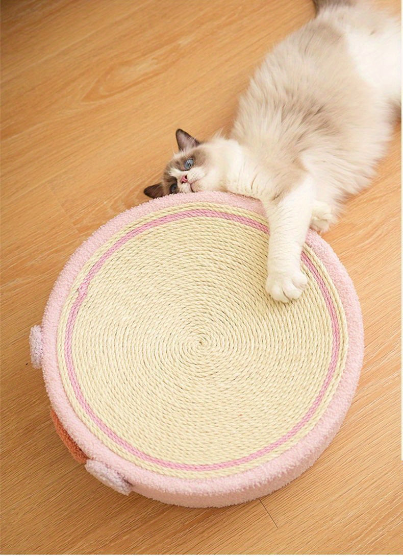 고양이 긁는 패드 스크래치 그릇 대화 형 놀이 장난감 고양이 발톱 보드 클로 그라인더 라운드 갈기 발톱 가구 보호 새끼 고양이 키티를위한 고양이 Scratcher 패드No.3177