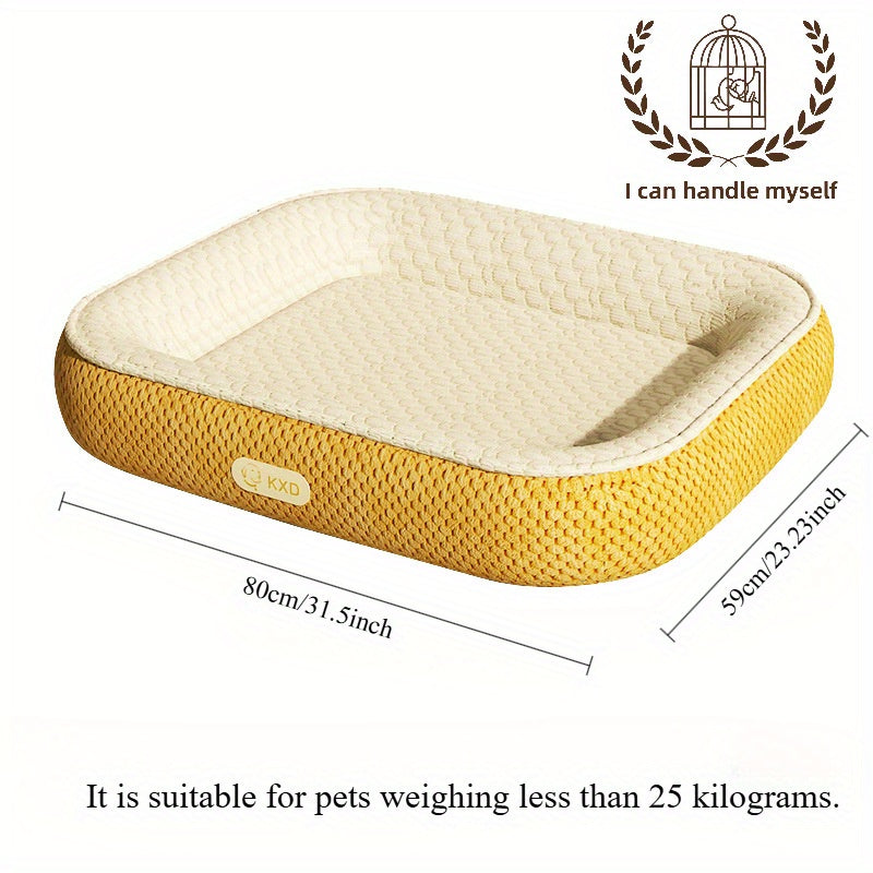 냉각 섬유가 있는 개 침대 - 25kg 미만의 개에게 적합한 경량, 쉬운 청소, 내구성, 부드럽고 편안한, 애완 동물 침대 | 현대적인 개 침대 | 내구성 있는 개 침대No.3313