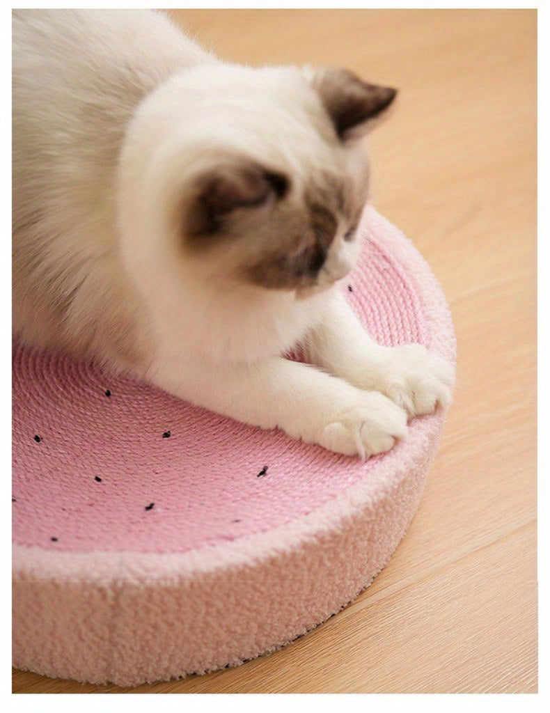 고양이 긁는 패드 스크래치 그릇 대화 형 놀이 장난감 고양이 발톱 보드 클로 그라인더 라운드 갈기 발톱 가구 보호 새끼 고양이 키티를위한 고양이 Scratcher 패드No.3177
