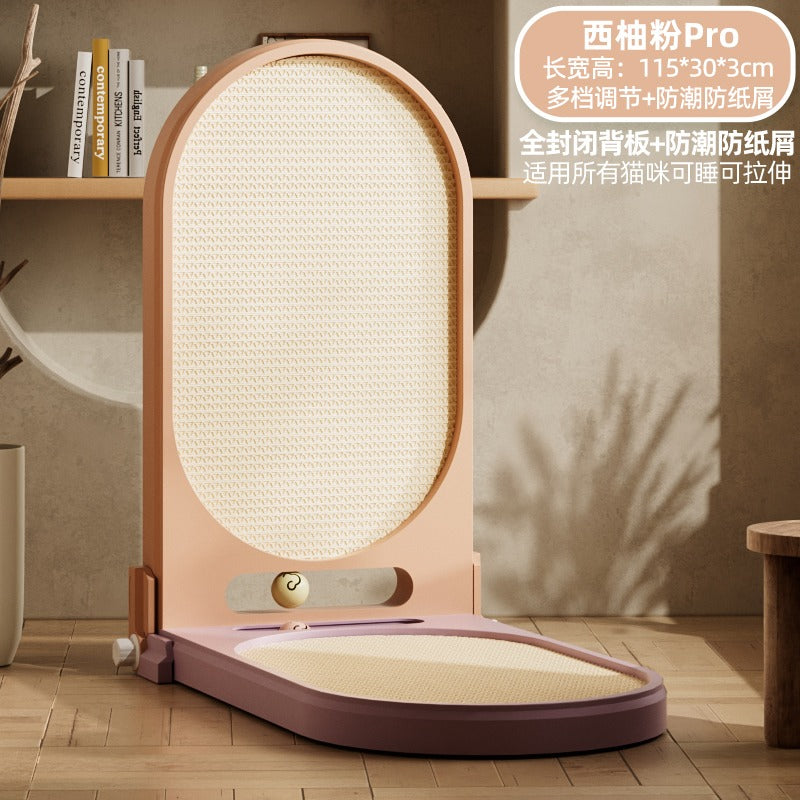 고양이 스크래칭 보드 통합 고양이 침대 수직 L자형 접이식 내마모성, 비 칩 방지, 긁힘 방지 골판지 고양이 발톱 보드No.1821