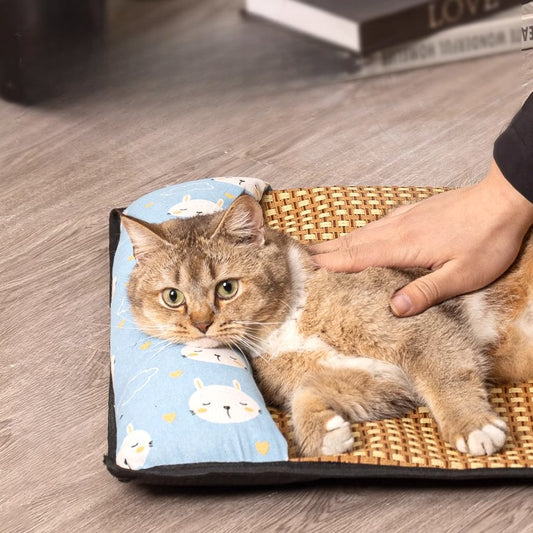 개 침대 고양이 침대 여름 쿨 매트 개 침대 반려동물 용품 테디 소형 중형 개 매트리스 사계절 범용No.1845