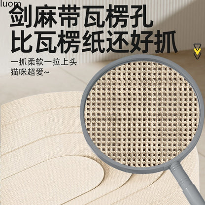 사이잘 고양이 스크래칭 보드 둥지 통합 곤충 없는 고양이 발톱 보드 긁힘 방지 및 칩 제거 불가 내마모성 모조 골판지 사이잘 패드 발톱 깎이No.1828
