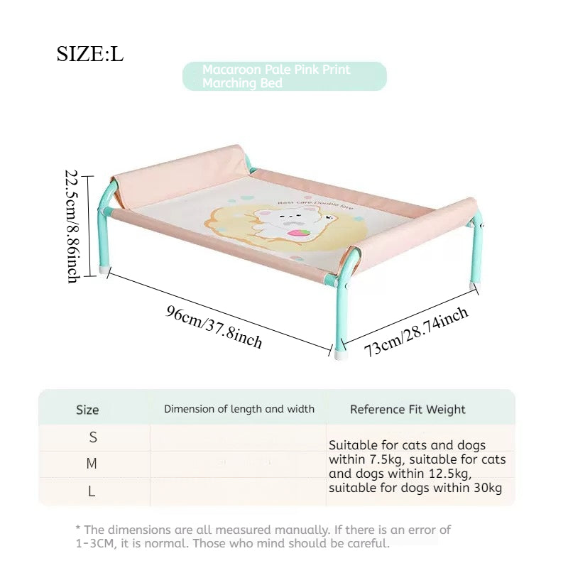 네 сез온 유니버설 애완 동물 침대 - 봄과 여름 따뜻한 패드, 분리 및 세탁 가능, 습도 방지, 고정된 고양이와 개 침대, 통기성 캔디 색상, 귀여운 스타일, 애완 동물 30kg 이하에 적합No.3280