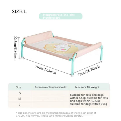 네 сез온 유니버설 애완 동물 침대 - 봄과 여름 따뜻한 패드, 분리 및 세탁 가능, 습도 방지, 고정된 고양이와 개 침대, 통기성 캔디 색상, 귀여운 스타일, 애완 동물 30kg 이하에 적합No.3280