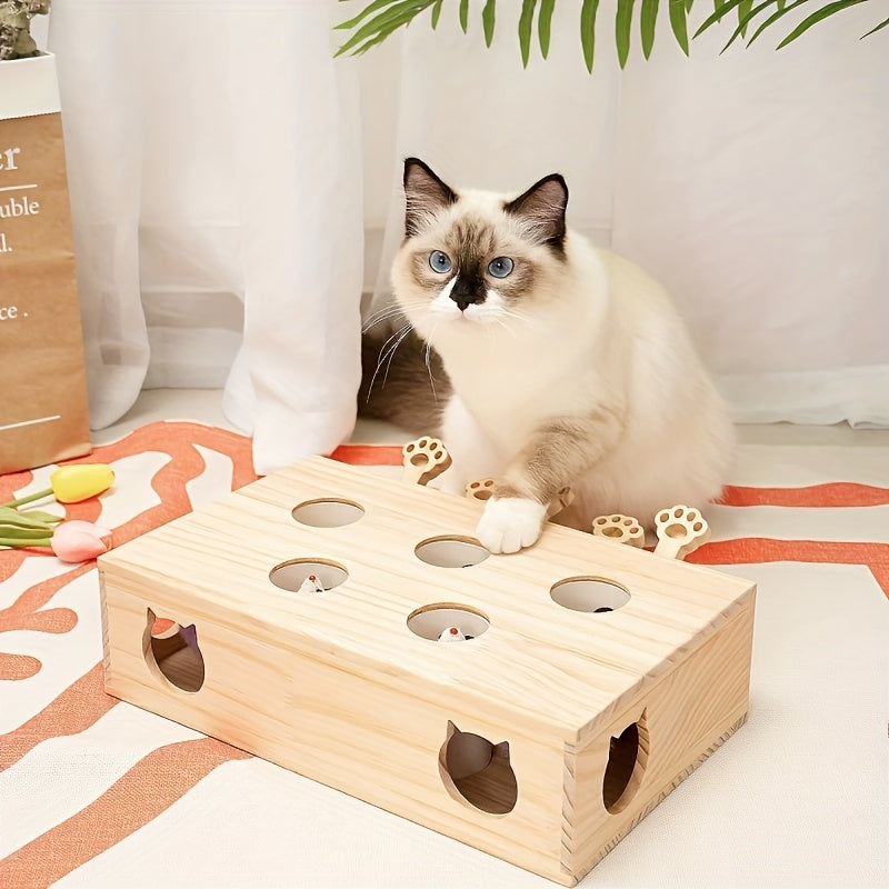 3-in-1 팝업 고양이 스크래치 보드, 팝업 게임 고양이 스크래치 보드, 다섯 구멍 고퍼 팝업 인터랙티브 고양이 스크래치 보드, 고퍼 고양이 장난감No.3322