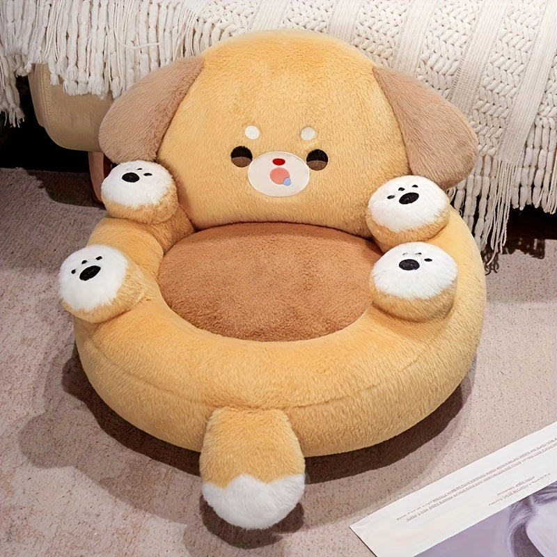 현대적인 애완동물 futon 침대 - 스타일리시한 홈 데코 액센트가 있는 플러시 정형외과 개 및 고양이 침대, 공간 절약형 라운드 디자인, 폴리에스터 섬유 충전, 애완동물에 편안함, 스타일리시한 홈 액세서리 | 현대적인 애완동물 침대 | 스타일리시한 홈 데코, 고양이 침대No.3294