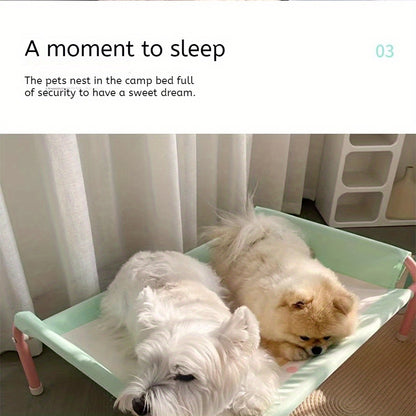 네 сез온 유니버설 애완 동물 침대 - 봄과 여름 따뜻한 패드, 분리 및 세탁 가능, 습도 방지, 고정된 고양이와 개 침대, 통기성 캔디 색상, 귀여운 스타일, 애완 동물 30kg 이하에 적합No.3280
