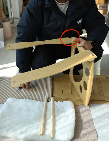 스크래칭 보드 및 포근한 패드로 구성된 2단 고양이 이층 침대 - 공간 절약형, 따뜻하고 편안한 다고양이 가족을 위한 자연 목재 디자인과 발자국 컷아웃, 멀티캣 하우징 | 반밀폐형 침대 | 짠 패드No.3291