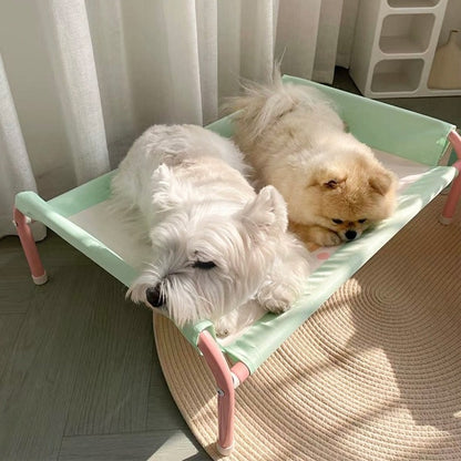 네 сез온 유니버설 애완 동물 침대 - 봄과 여름 따뜻한 패드, 분리 및 세탁 가능, 습도 방지, 고정된 고양이와 개 침대, 통기성 캔디 색상, 귀여운 스타일, 애완 동물 30kg 이하에 적합No.3280