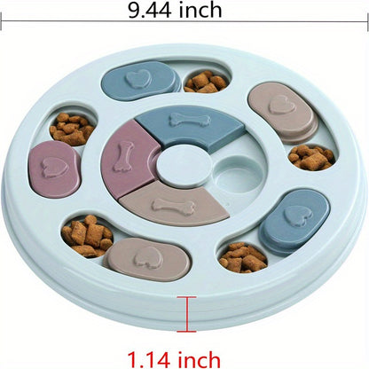 개 퍼즐 장난감, 상호작용 교육 장난감 상자, 애완동물용 느린 피드 식품 분배기, IQ 훈련 및 정신적 보강을 위한 피드 장난감No.3341