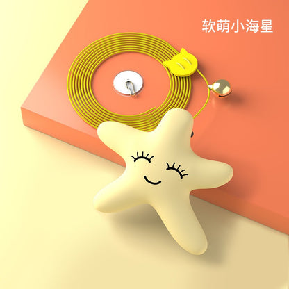 고양이 장난감 셀프 안녕 답답함 해소 그네 타기 문 걸기 신축 깃털 매달기 고양이 방망이 방울 놀리기 애완동물 장난감No.1392